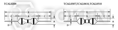 色環電感 (TCAL) 編帶尺寸