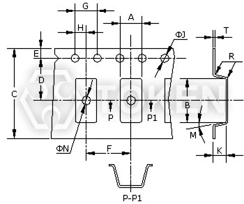 Tape Dimensions of Ceramic Resonators and Ceramic Filters (Unit: mm)