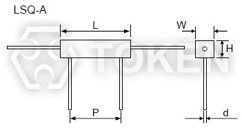 精密瓷盒四引线电阻器规格尺寸 - LSQ-A 系列