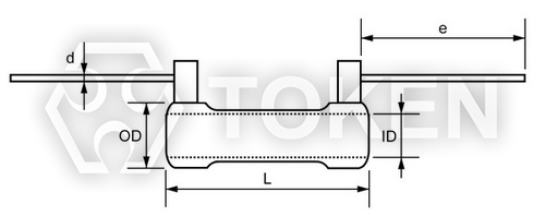 水平长引线被釉线绕电阻 (DRB16)
