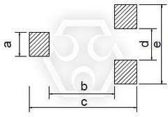 贴片绕线功率电感器 (TPSPC) 焊盘尺寸