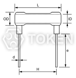 Vertical Long Lead Enameled Wirewound Resistor (DRB16)