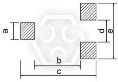 SMD wirewound power inductor (TPSTP) Pad size