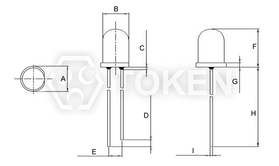 圓頭有邊環保光敏傳感器