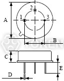 SAW (TO-39) 尺寸圖