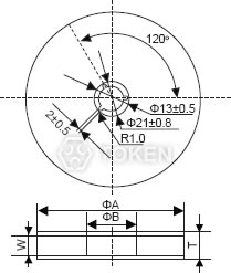 (TA7C/6C/5C/4C) Reel Dimensions