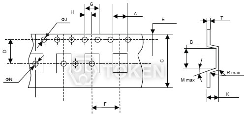 (TA7C/6C/5C/4C) Carrier Tape Dimensions