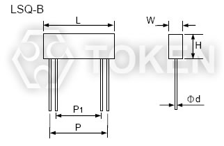 4 Terminal Sensing (LSQ-B) Dimensions