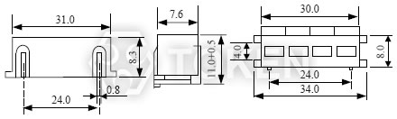 (BP-R) Dimensions