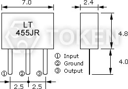 Miniature for AM (MLT) Dimensions