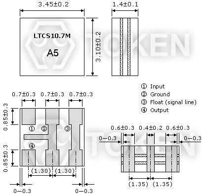 (LTCS10.7M) Dimensions