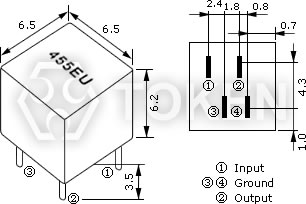 (LTM 455 EU) Dimensions