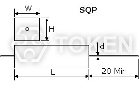 瓷盒水泥 (SQP) 尺寸图