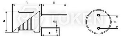 Choke Coils Radial (TCRC) Dimensions