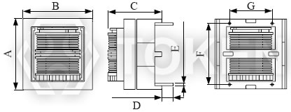 EMI Line Filters (TCET28H) Dimensions