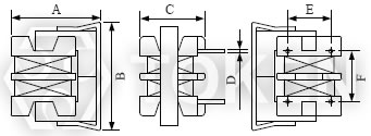 EMI Line Filters (TCUU98H) Dimensions