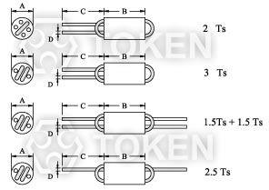 Broadband Chokes (TCWB) Dimensions