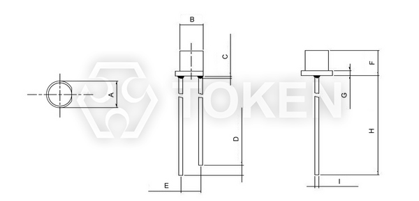 Visible Light Sensor RoHS Compliant (PT-IC-AC-PE-550) Dimensions