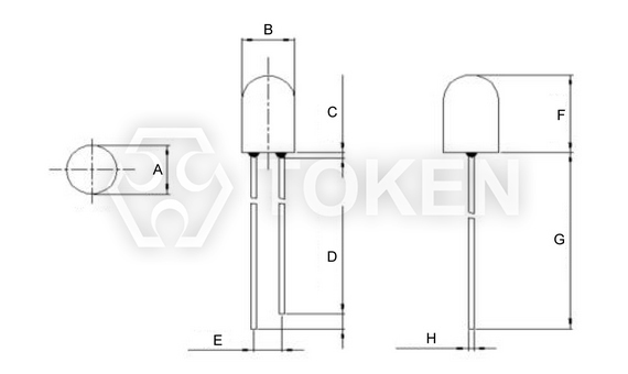 Visible Light Sensor Bullet None (PT-A6-AC-5-BN-520) Dimensions