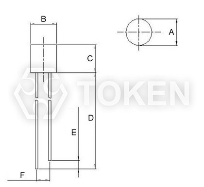 Visible Light Sensor Plate None (PT-A2-AC-5-PN-850) Dimensions