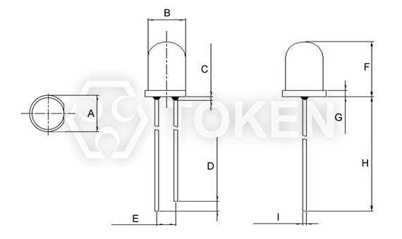 Phototransistor (PT-A2-AC-3-BE-850) & (PT-A2-AC-5-BE-850) Dimensions