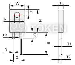 Pulse Loading TO-247 Power Resistor (RMG100) Dimensions