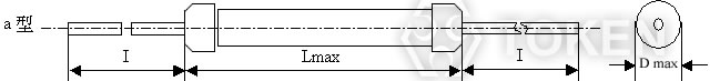 A style Tubular (RI80) - Dimensions (Unit: mm)