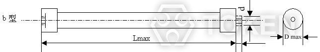 B style Tubular (RI80) - Dimensions (Unit: mm)