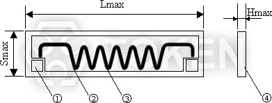 A Style Dimensions - High Voltage Chip Resistor (RI82)