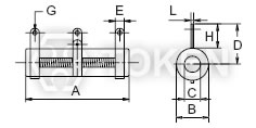 (DRS-A) No mount Dimensions