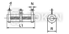 (DRSB) No mount Dimensions