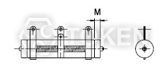 (DRSB) Vertical mount Dimensions