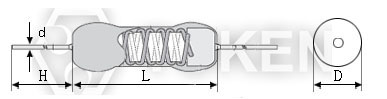 Non-inductive Wirewound KNPN Dimensions