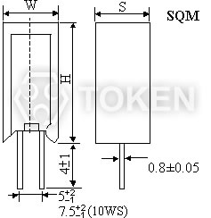 Ceramic Housed (SQM) Dimensions