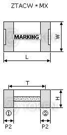 MHz (ZTACW*MX) Dimensions