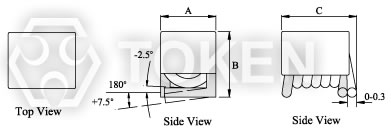 Ultra-miniature (TRAM0603 TRAM0805 TRAM1008) Dimensions