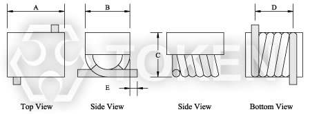 Ultra-miniature (TRAM2215 TRAM4015 TRAM132) Dimensions