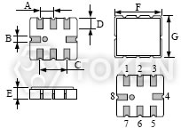 SAW (QCC8B) Dimensions