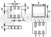 SAW (DCC6) Dimensions